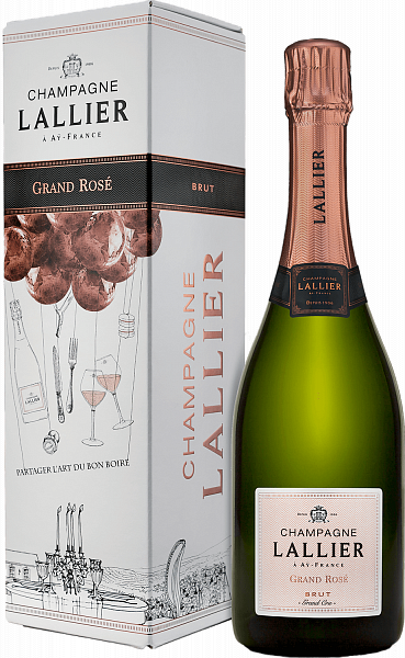Lallier Grand Rose Brut Grand Cru Champagne AOC (Подарочная упаковка), 0.75 л в Ханты-Мансийске