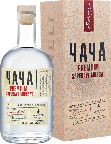 Chacha Askaneli Premium Saperavi Muscat (Подарочная упаковка), 0.5 л в Ханты-Мансийске